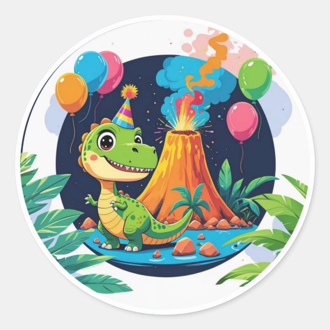 Adesivo Little T-Rex Sticker  (Frente)