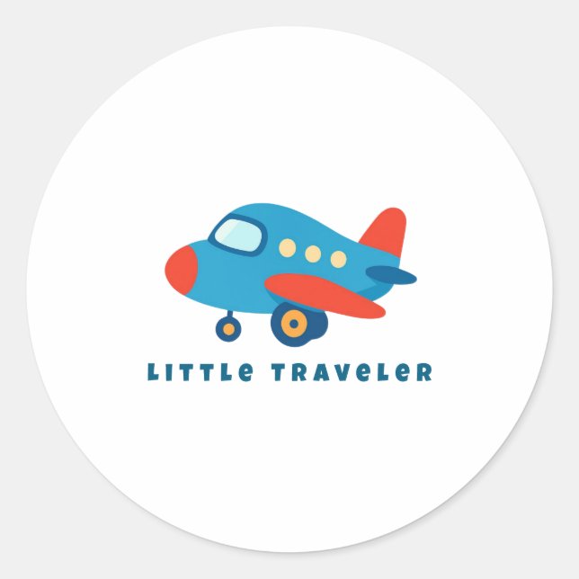 Adesivo Little Traveler Airplane for Kids (Frente)