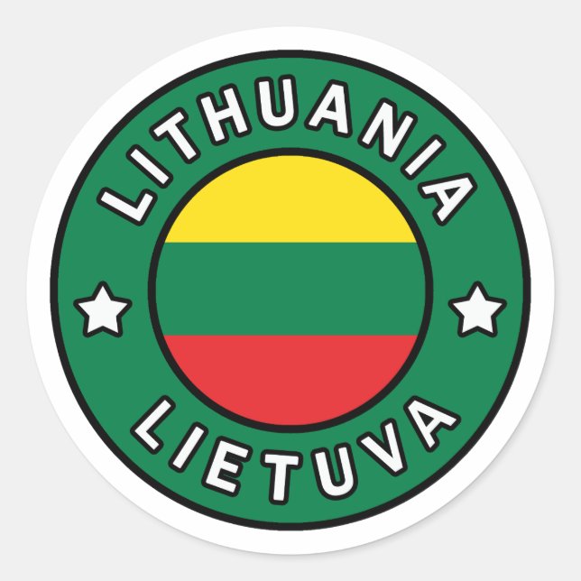 Adesivo Lituânia Lietuva (Frente)