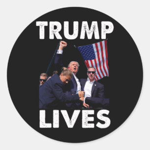 Adesivo Live Donald Trump Mug Shot - Nunca rendam