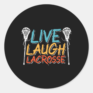 Adesivo Live Laugh Lacrosse Goalkeeper Goalie Esporte Rua