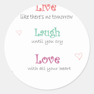 Adesivo Live Laugh Love