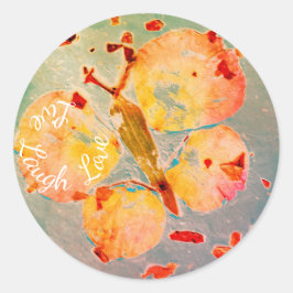 Adesivo Live Laugh Love belas borboletas de arte