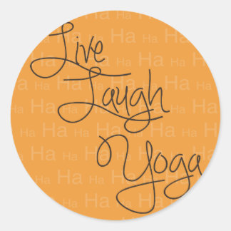 Adesivo Live Laugh Yoga