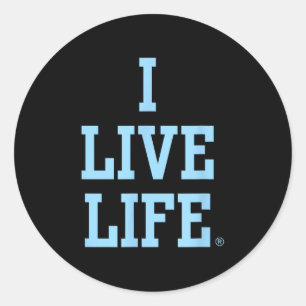 Adesivo Live Life Bold Motivational Blue Inspiration Slo