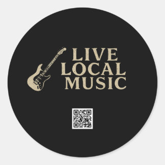 Adesivo Live Local Music Sticker