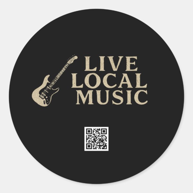 Adesivo Live Local Music Sticker (Frente)