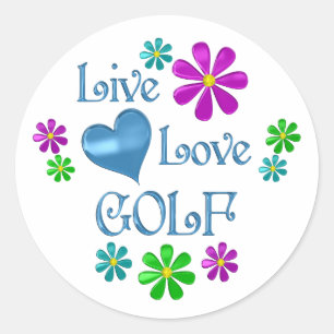 Adesivo Live Love Golf