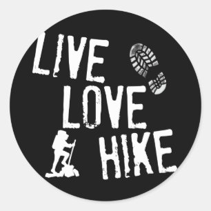 Adesivo Live, Love, Hike