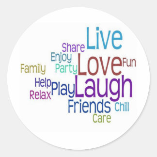 Adesivo Live Love Laugh