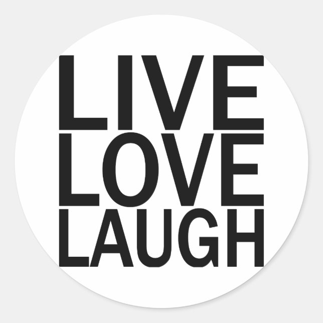 Adesivo Live Love Laugh (Frente)