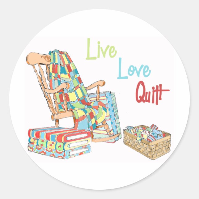 Adesivo Live..Love.. Quilt (Frente)