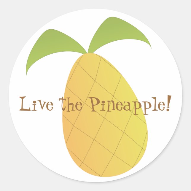 Adesivo Live the Pineapple (Frente)