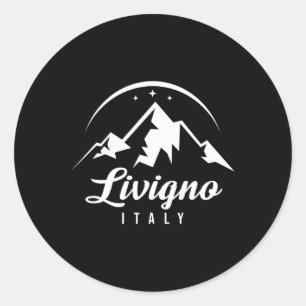 Adesivo Livigno Itália Ski Resort Skiting Snowboard Souve