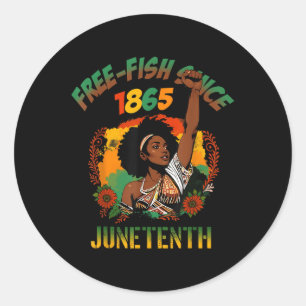 Adesivo Livre Ish Desde 1865 Afro-Americano Freeish Junet