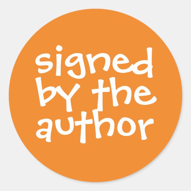 Adesivo Livro Assinado Pela Promo Do Autor (Frente)