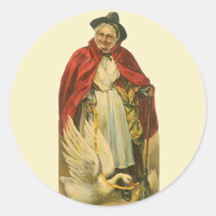 Adesivo Livro da história do ganso de mãe do Victorian d