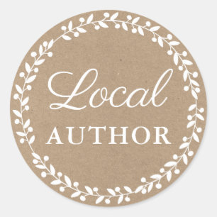 Adesivo Livro de escritores locais Promo Kraft White