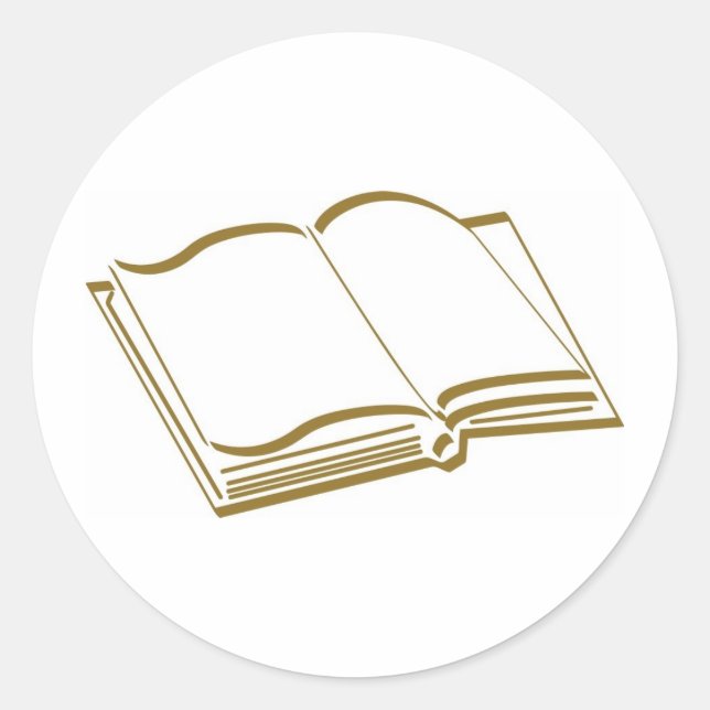 Adesivo Livro de Vazios de Linha Caligráfica Castanha (Frente)