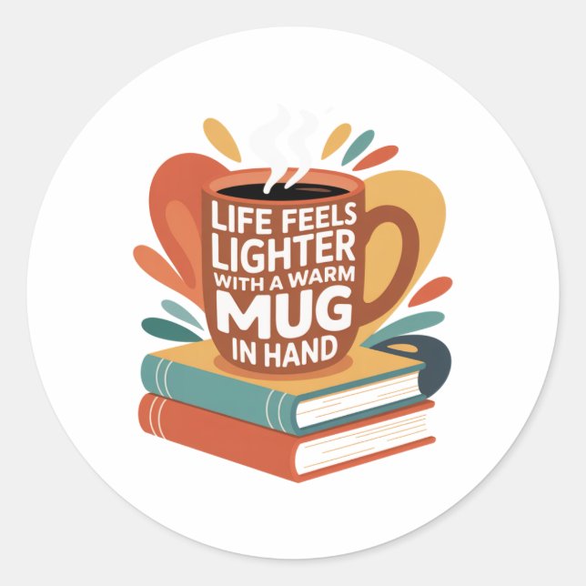 Adesivo Livro e Brew Bliss (Frente)