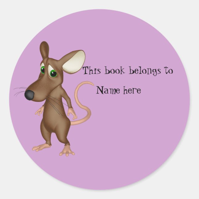 Adesivo Livro "Este Livro Pertence A" Stickers (Frente)