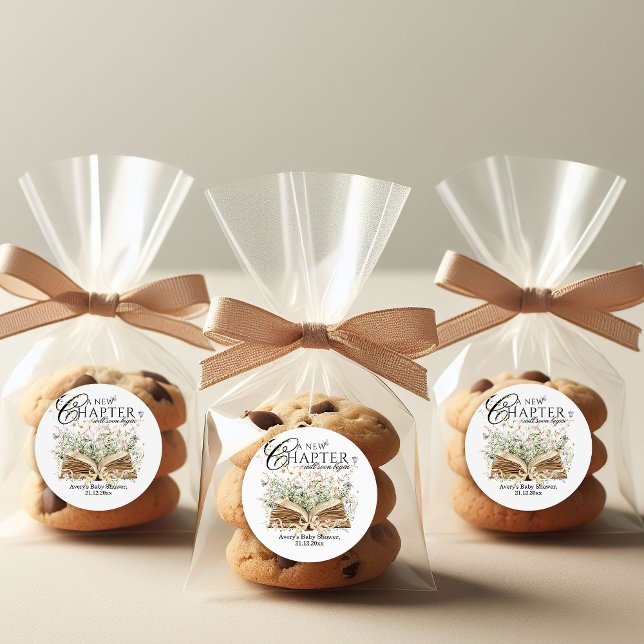 Adesivo Livro Wildflower A Novo Capítulo Iniciar Chá de fr (Criador carregado)