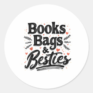 Adesivo Livros Bolsas & Besties De Volta À Diversão Es