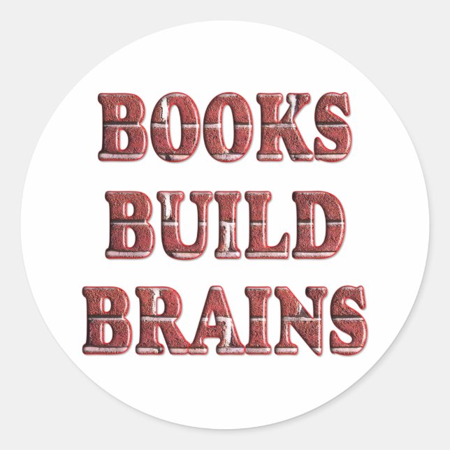 Adesivo Livros Construem Cérebros (Frente)