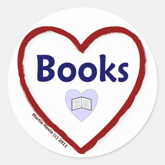 Adesivo Livros de Amor (Frente)