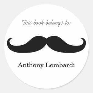 Adesivo Livros de bigode