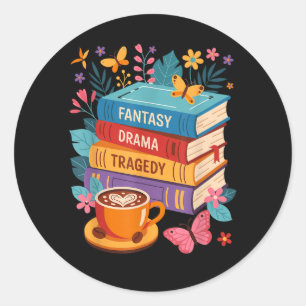 Adesivo Livros de Drama Tragédia Sutis Anti-Trump
