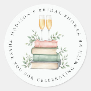 Adesivo Livros de Novo Capítulo Bubbly Obrigada Chá de Noi