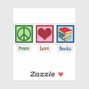 Adesivo Livros do amor da paz