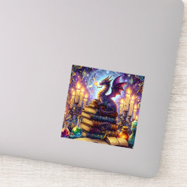 Adesivo Livros do Mágico Dragão Místico