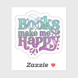 Adesivo Livros Me Fazem Feliz
