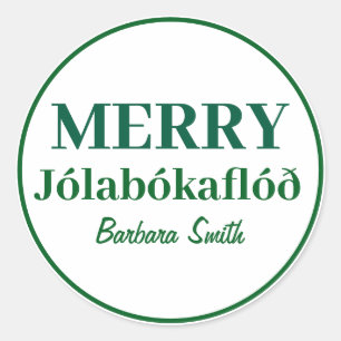 Adesivo Livros & Noites Aconchegantes: Merry Jolabokaflod