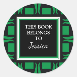 Adesivo Livros Personalizados Este Livro Pertence Ao Verde