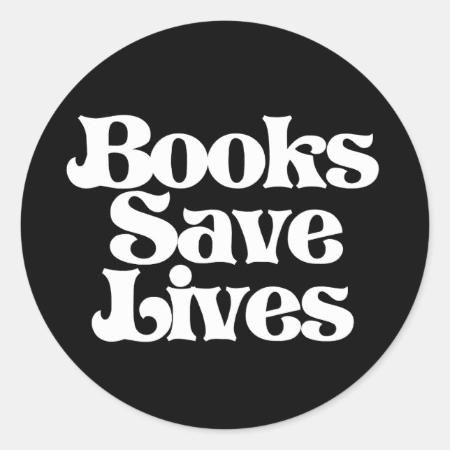 Adesivo Livros Salvar Vidas (Frente)
