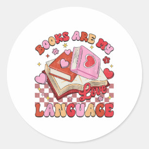 Adesivo Livros São Minha Linguagem De Amor Lendo Bibliotec