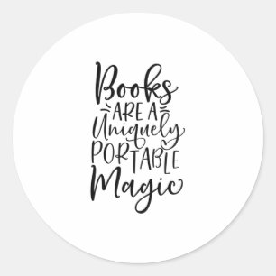 Adesivo Livros São Uma Magia Exclusivamente Portátil
