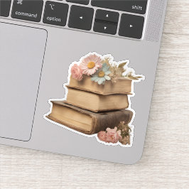 Adesivo Livros Vertage Realistas e Disias à Prova de Água