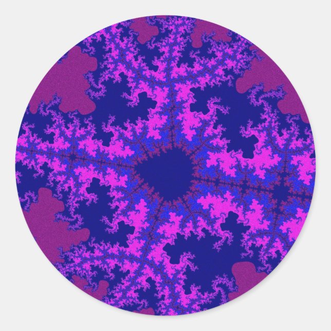 Adesivo Lixeira Fractal Roxa (Frente)