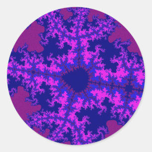 Adesivo Lixeira Fractal Roxa