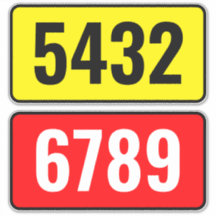 Lixeira para reciclagem - Número do endereço da ru