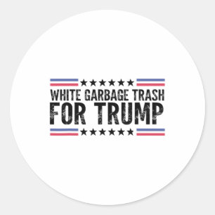 Adesivo Lixo De Garbyge Branco Para Trapo De Voto De Tremo