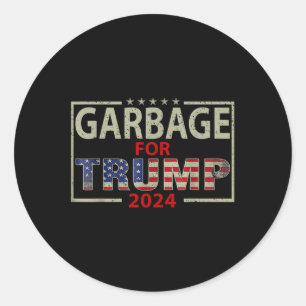 Adesivo Lixo Para Camisetas Trump 2024 - Trump Supporter