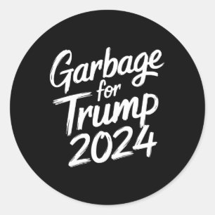Adesivo Lixo Para Trump 2024 Não Estamos Votando Lixo Tru