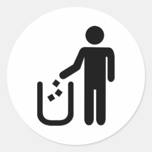 Adesivo Lixo waste da maca
