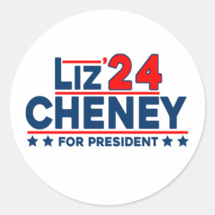 Adesivo liz cheney 2024 para presidente