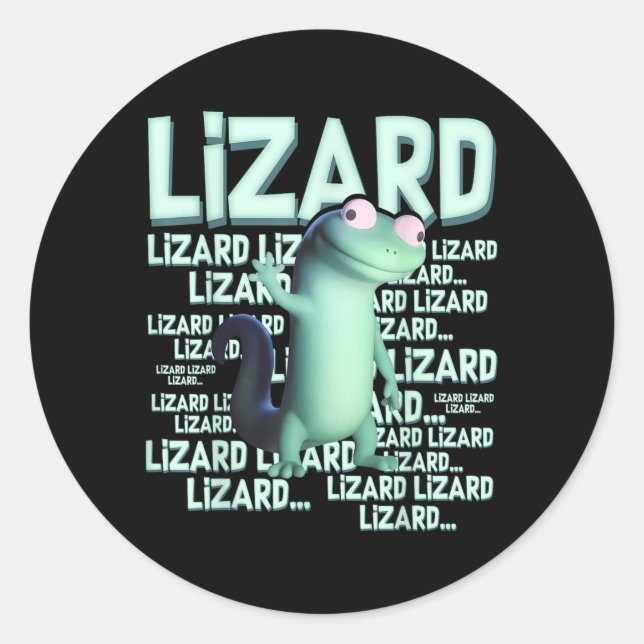 Adesivo Lizard Lizard Lizard Engraçada Memória Viral Tr (Frente)